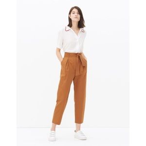 NWT Sandro Paz Tapered High Waisted Trousers